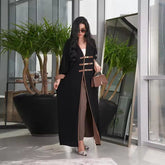 Turkish Style Robe Abaya | Front Open Elegance